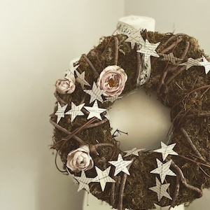 BOOK PAGE Garland, SUSTAINABLE Star Garland Book Nook Decor, Bookish Gift image 3