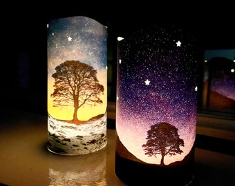 Sycamore Gap Paper Art Luminary Lantern | Wedding Anniversary Gift