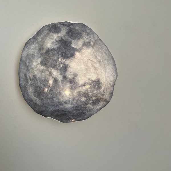 Moon Wall Lamp | Nursery Wall Decor Light, New Baby Gift