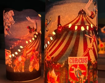 Paper Circus Lantern  | Vintage Circus Art, Carnival Gift Idea