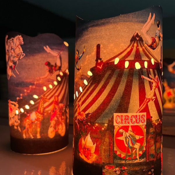 Paper Circus Lantern  | Vintage Circus Art, Carnival Gift Idea