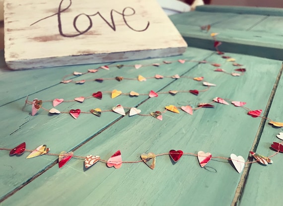 Vintage Heart Garland