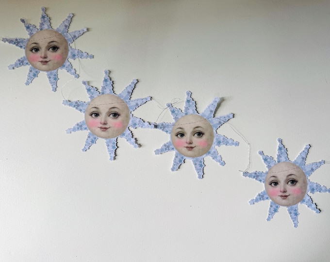 Celestial Moon Garland | Starry Kitsch Wall Decor