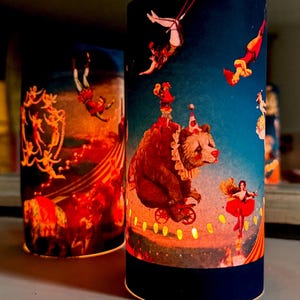 Paper Circus Lantern  | Vintage Circus Art, Carnival Gift Idea