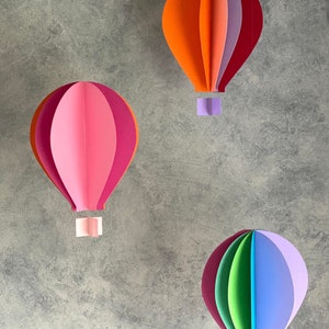 Hot Air Balloon Mobile |  Gender neutral nursery decor