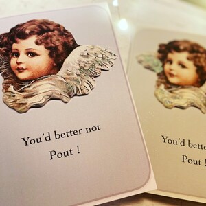 Cartes de Noël vintage nostalgiques, paquet de cartes de Noël faites main