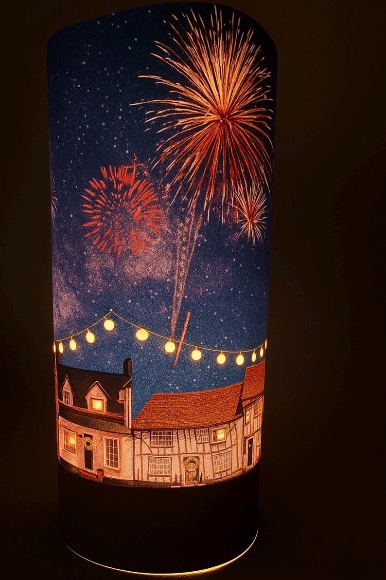 Light Up Houses Luminary | Handmade Paper Candle Lantern Village | Housewarming Gift image 11