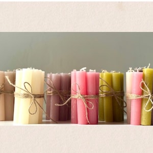 Short Dinner Candle Bundle  | Table decor, Scandi Decor, Hostess Gift under 20