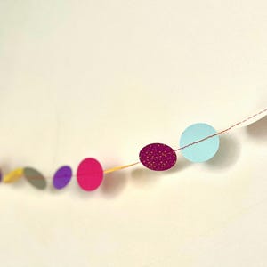 Confetti Garland, Wall Decor, Bright Party Garland