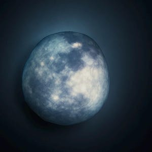 Moon Wall Lamp: Tyvek Paper Nursery Night Light