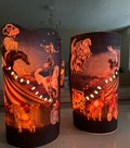 Circus Luminary Paper Lantern | Miniature Circus Candle Light Up Candle Decor | Fairy Light Candle Wrap