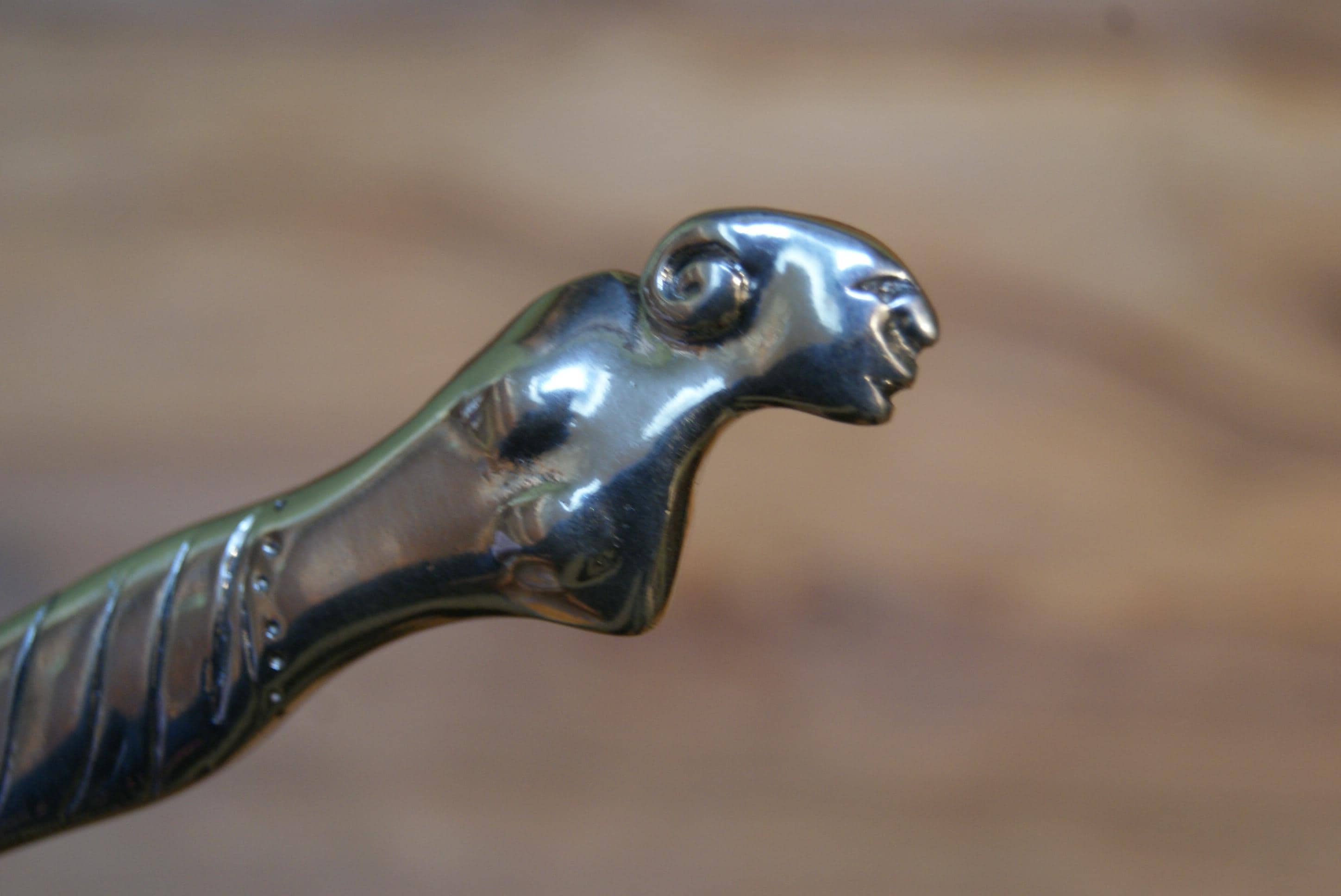 Carrol Boyes Sugar Ladle "Woman" — pewter cast spoon from South Africa (new)