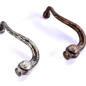 Curved Rustic Textured Cabinet Pulls