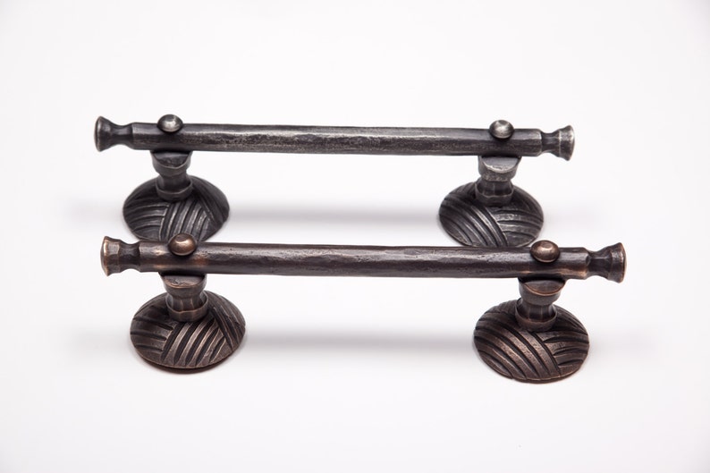 8 Small Door Handle Cross Hatch Funky Rustic Etsy