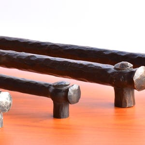 18" Heavy Duty, Rustic, Hammered Door Pull, Appliance Pull