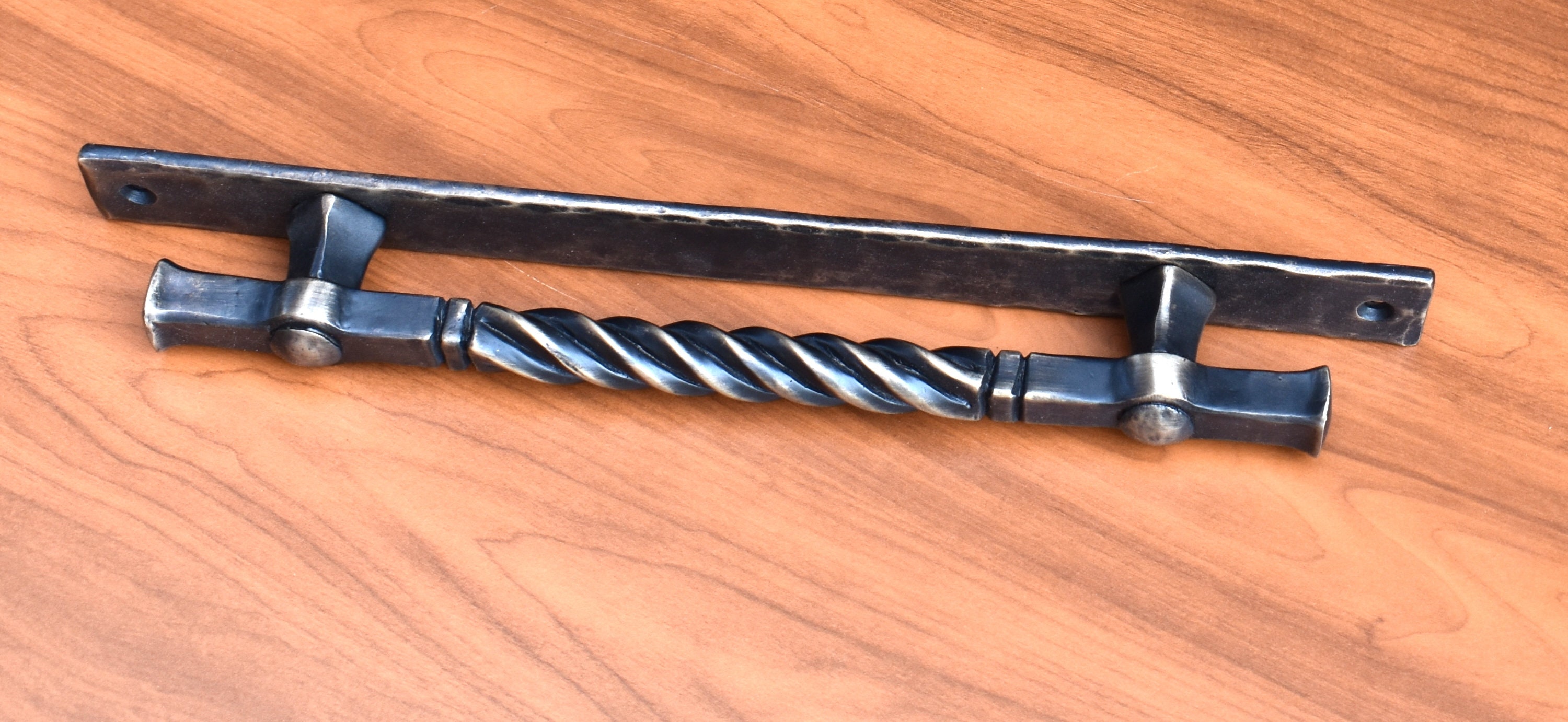 14 Traditional Twist Door Pull, Heavy Duty Appliance Pull, Large Door