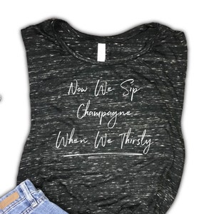 Alcohol shirt, bridal shower shirt, mrs shirt, champagne tank top, popular shirt, trendy shirt, champagne shirt, champagne gang, pop culture
