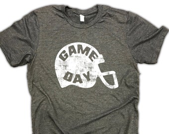 Game Day Men's Football Helmet Shirt, mens football shirt, sunday funday, football shirt mens, football tee, football dad, football tee