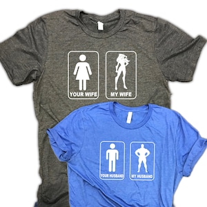 Funny Honeymoon Couples Shirts - Just married shirts, couples vacation shirts, gift for couples, wedding gift, engagement gift,matching tees