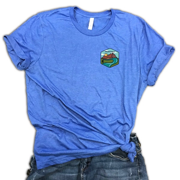Montana Unisex T-Shirt Gift - state of montana tee, bigfoot montana shirt, mountain shirt, I love montana, montana river shirt,montana pride