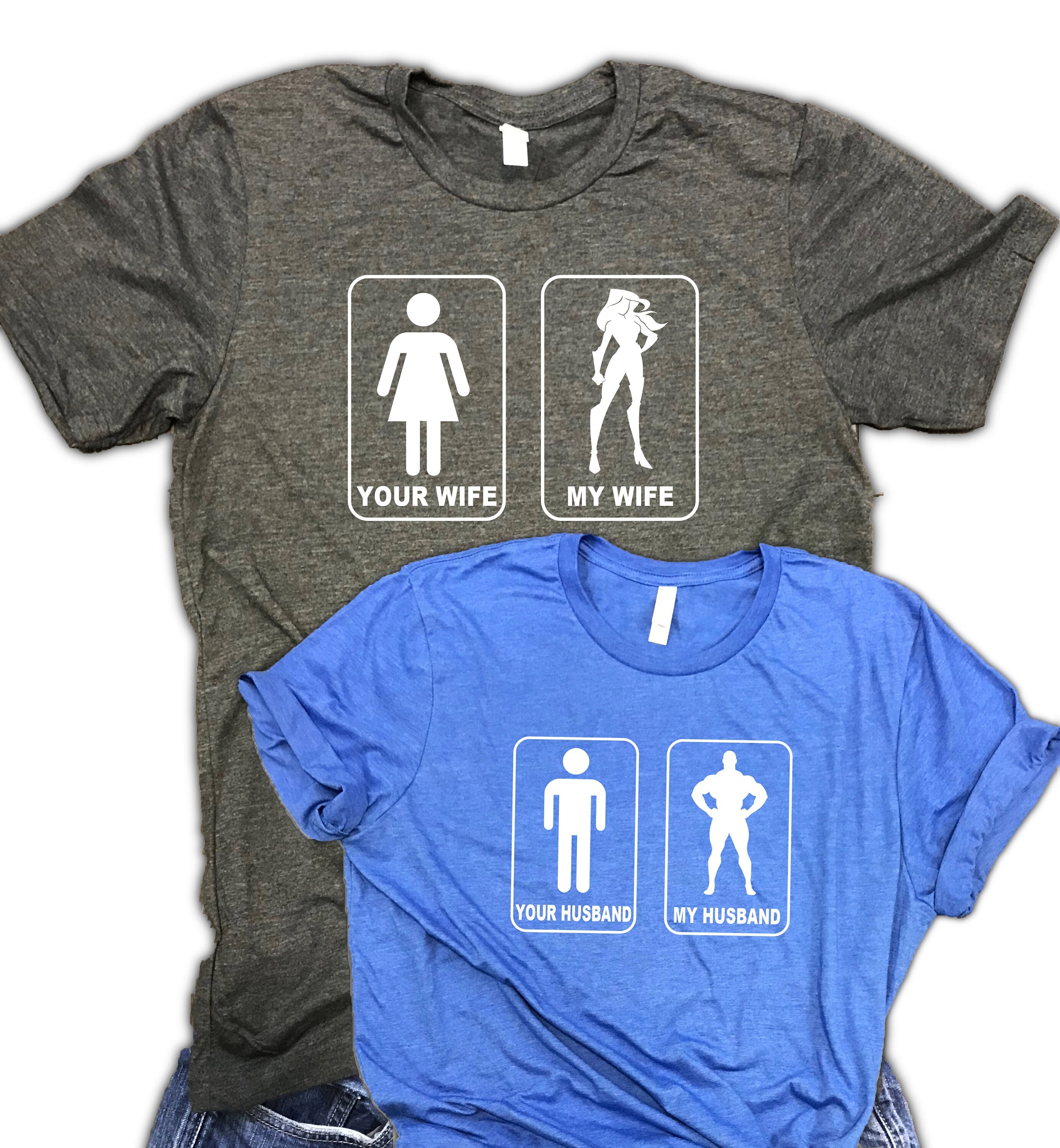 Funny Honeymoon Couples Shirts - Just married shirts, couples vacation shirts, gift for couples, wedding gift, engagement gift,matching tees