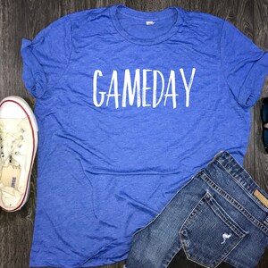 Gameday womens jersey shirt, gameday tees, tailgate shirt, womens football shirt, game time shirt, womens gameday shirt, womens gameday tee