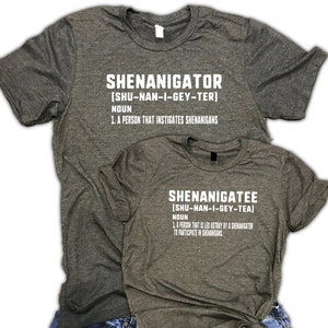 Funny Couples Shirt - Shenanigator - Shenanigatee - couples drinking shirts - couples brunch shirts - couples vacation shirts - couples gift