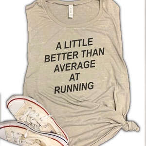 Funny running tank womens - gift for runner, running tank top, jogging tank, keep running, sarcastic running tank, okayest runner, fun run