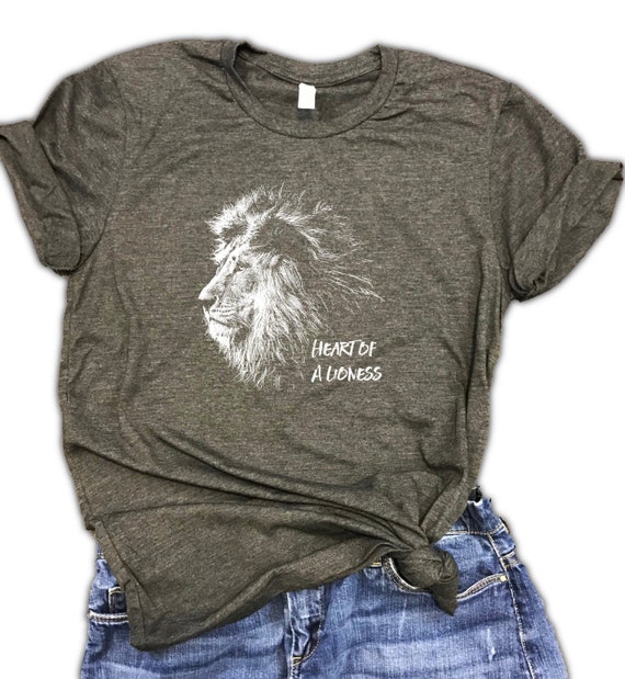 Heart of a Lioness Motivational Unisex Relaxed Fit Dark Gray Soft