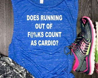 funny running shirt for women, running tank, 5k, marathon, gift for runners, womens running tank, running out of, running gift, runner