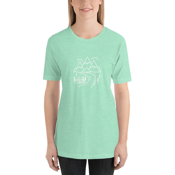 Mountain Warehouse Men's Camping Sketch T-Shirt - Lightweight Organic Cotton Graphic Tee - View #6