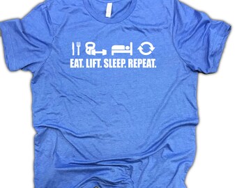 eat lift sleep repeat mens gym shirt, workout Motivation, Best Workout Shirts, Workout Shirt, Mens Workout Shirt, Mens Gym Shirt, gym tee