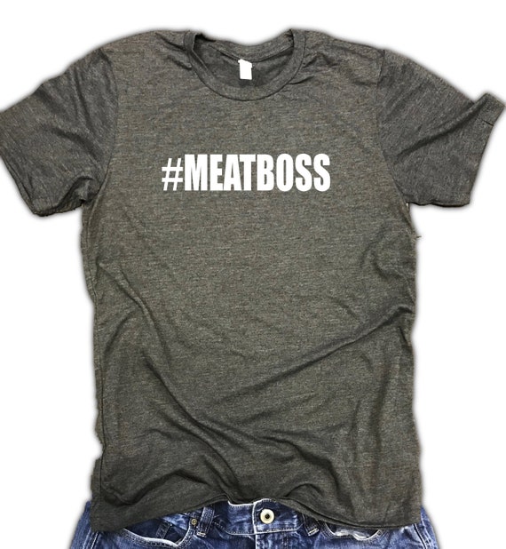 Meat Boss unisex soft blend shit - grilling gifts, grill master shirt, bbq grill shirt, smoking meat shirt, cookout shirt,funny grilling tee