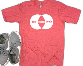 vida muerte burpees camisa de entrenamiento, camisa de burpee divertido, camisa de entrenamiento, camisa de entrenamiento hombres, ropa de entrenamiento, ropa de entrenamiento, camisa de entrenamiento, camisa de gimnasio