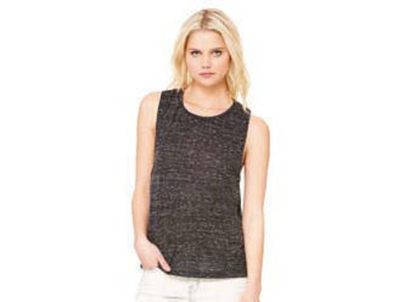 May include: A black sleeveless tank top with a relaxed fit and a slightly distressed look.