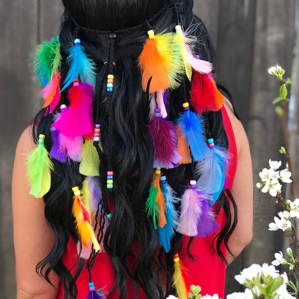 feather mohawk headpiece