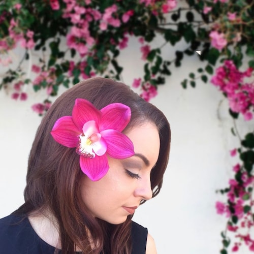 Buy Orchid Flower Hair Clip Pink Purple White Orchid Tropical Online in India - Etsy Buy Orchid Flower Hair Clip Pink Purple White Orchid Tropical Online in India - Etsy