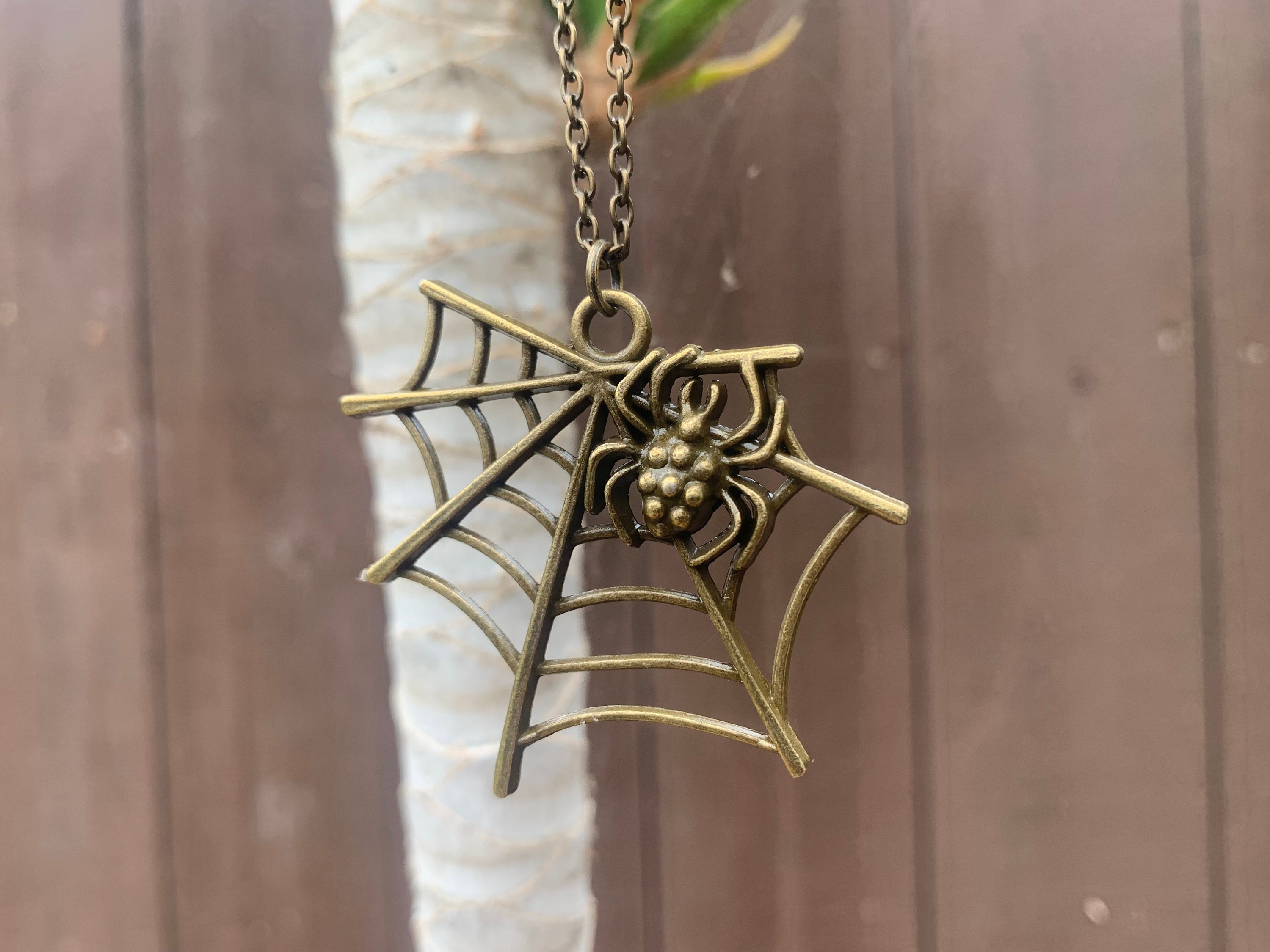 アンティークブロンズ イッツィ ビッツィ スパイダー ネット ウェブ