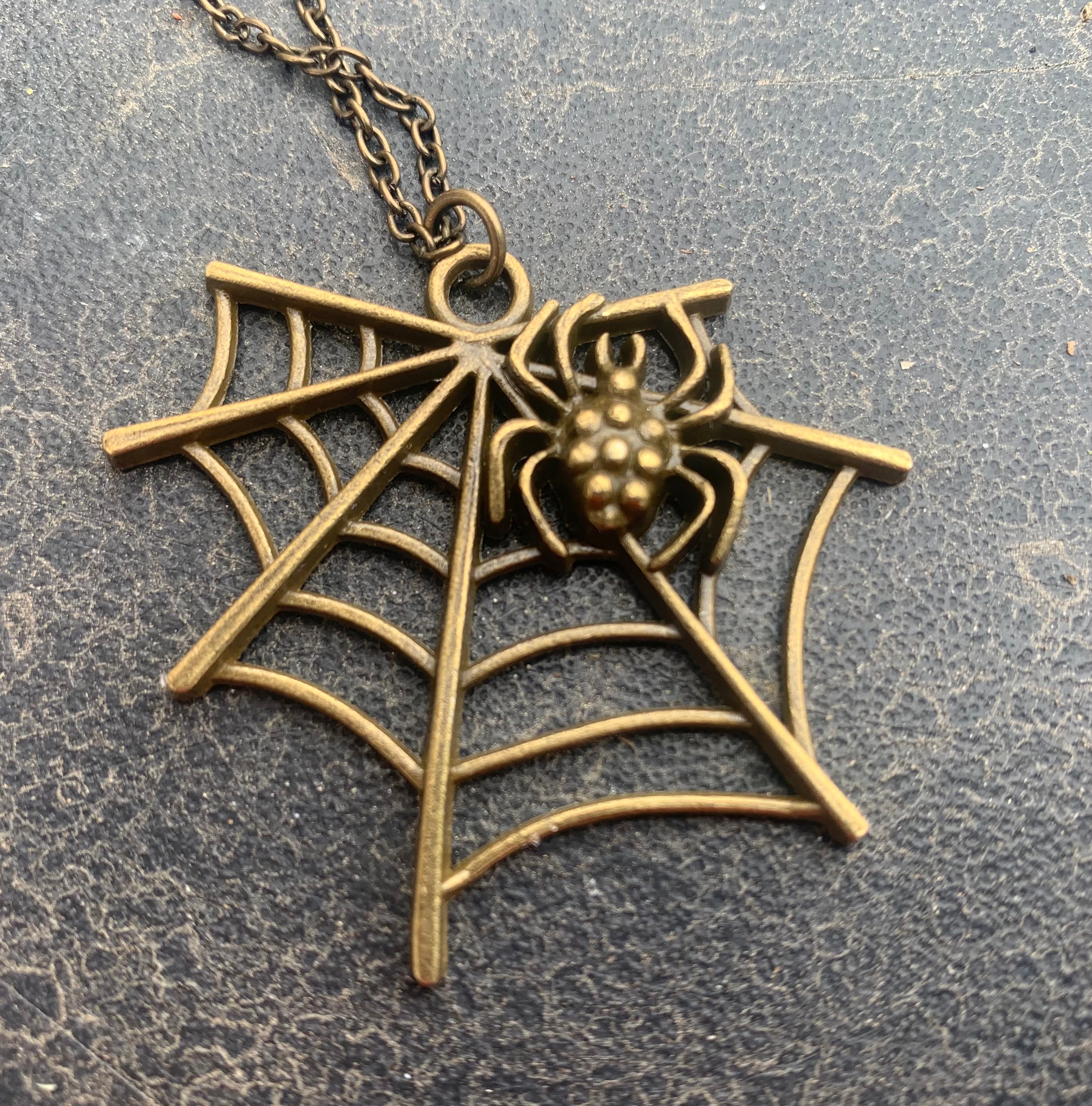 アンティークブロンズ イッツィ ビッツィ スパイダー ネット ウェブ