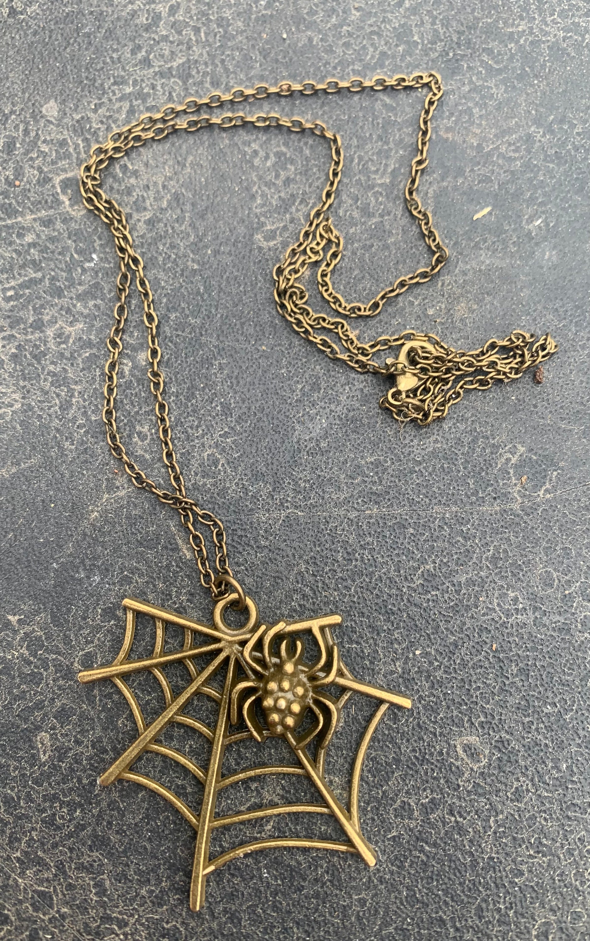 アンティークブロンズ イッツィ ビッツィ スパイダー ネット ウェブ