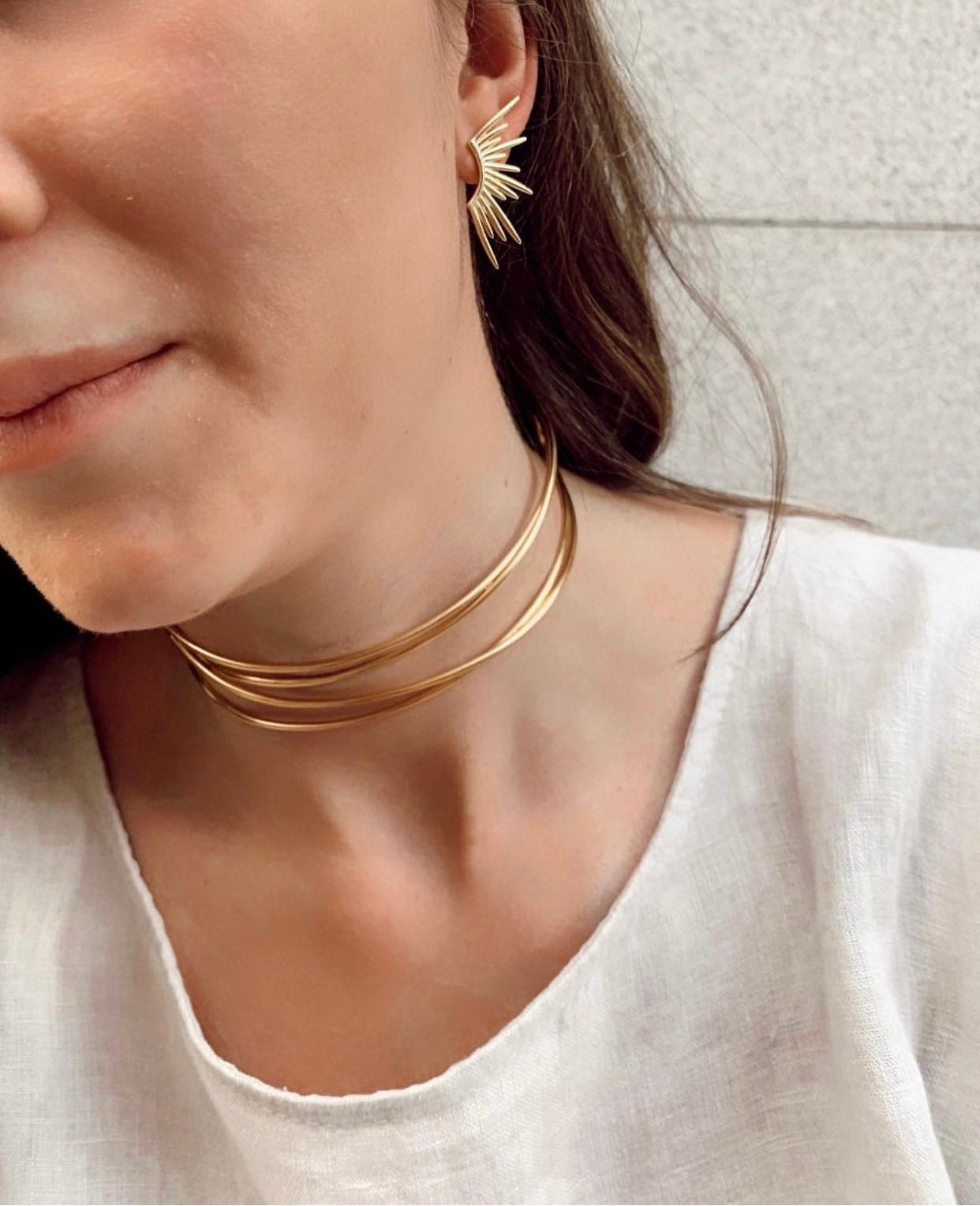 Simple Layer Necklace Chains, Girl / Women Collar Pedant, Cross Choker  Chain, Fake Silver Gold Plated Necklaces, Womens Neck Accessory