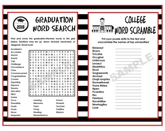 two printable graduation games in one schools of the stars