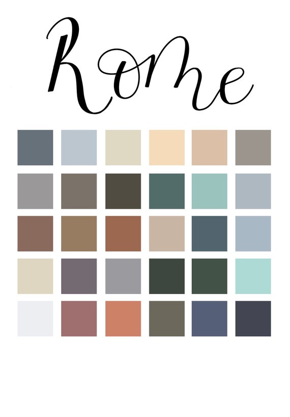 Rome Procreate Color Palette Procreate Swatches Ipad - Etsy