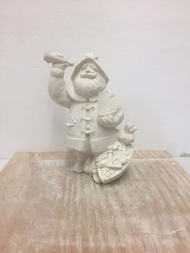 Ceramic Bisque Nautical Santa Gare 2796 Ready to Paint Etsy