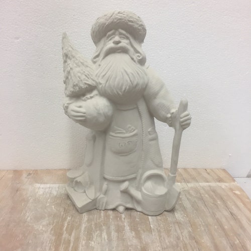 Ceramic Bisque Birds Nest Santa Gare 2658 Ready to Paint Etsy