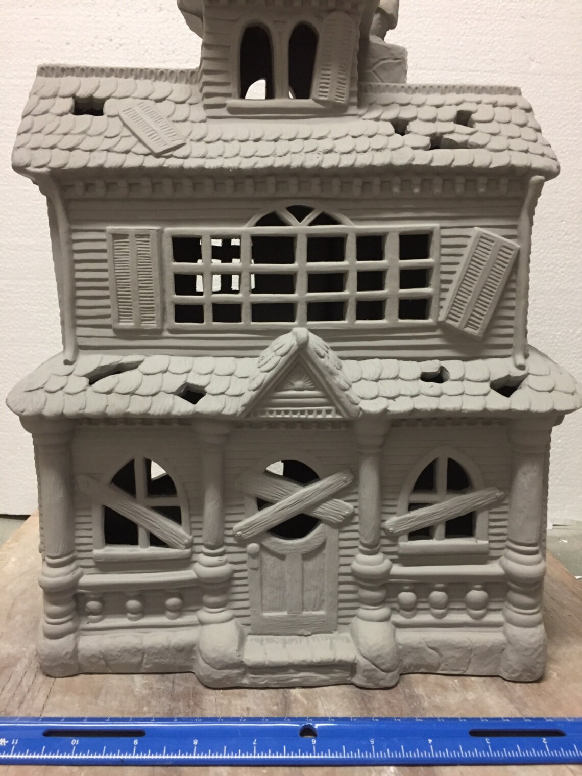 Ceramic Bisque Large Haunted House Ready to Paint Etsy