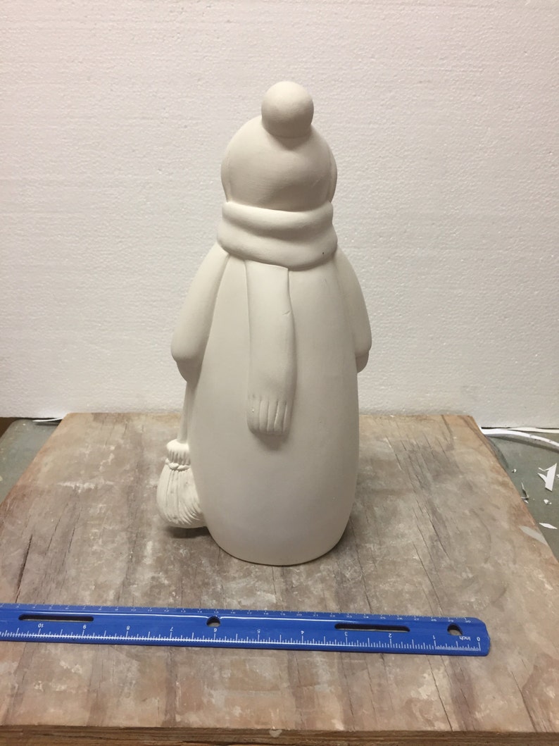 Ceramic Bisque 12 Pottery Snowman Ready to Paint Etsy