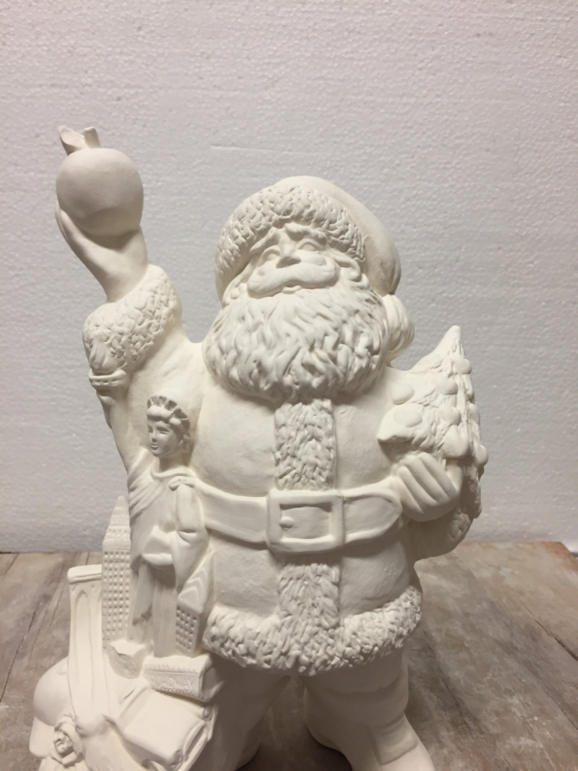 Ceramic Bisque New York State Santa Claus Gare Ready to Paint Etsy