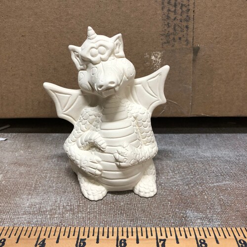 Ceramic Bisque Gangbuster Dragon Ready to Paint Etsy