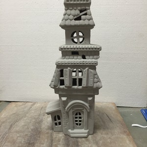 Ceramic Bisque Haunted Mansion Ready to Paint Clay Magic